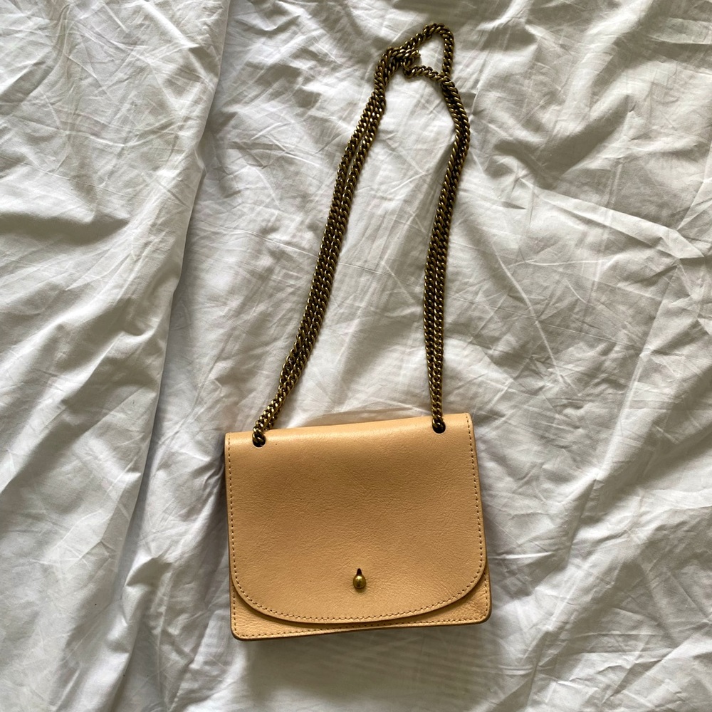 Madewell small leather bag with chain